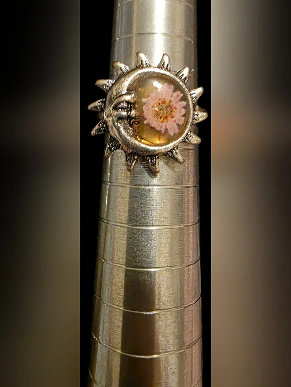 Sun & Moon Floral Ring